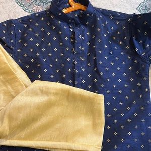 Party Kurtas with golden pajama